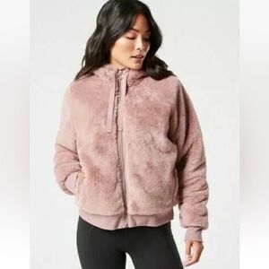 Athleta Ritual Faux Fur Jacket